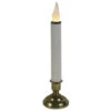 10 In. Warm White Flame Chatham Candle With Bronze Base (Set Of 2)-45-154-20 204634917