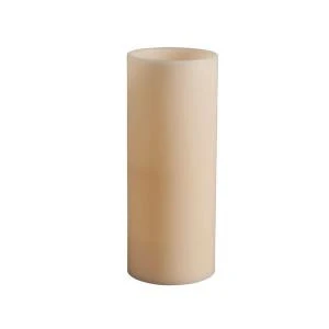 15 In. H Battery Operated Bisque Wax 3-Wick Grand Candle With Timer-40449 206498816 1 15 In. H Battery Operated Bisque Wax 3-Wick Grand Candle With Timer-40449 206498816