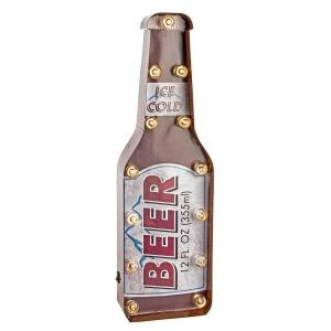24 In. H Lighted Metal BEER Sign-92895 206636460 1 24 In. H Lighted Metal BEER Sign-92895 206636460