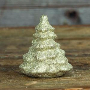 3 In. X 3.5 In. Champagne Ceramic Glitter Tree-13512 206633030 1 3 In. X 3.5 In. Champagne Ceramic Glitter Tree-13512 206633030