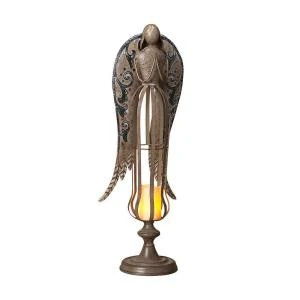 30 In. Rustic Metal Designer Angel Candle Holder-2215210 206641363 1 30 In. Rustic Metal Designer Angel Candle Holder-2215210 206641363