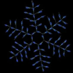 32 In. Pro-Line LED Wire Decor Blue Snowflake-96560_MP1 206946640