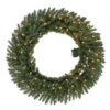 36 In. Pre-Lit B/O LED New Meadow Artificial Christmas Wreath X 341 Tips With 80 Warm White Lights And Timer-GD30P2581L00 206795459