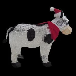 36 In. Pre-Lit Cow With Santa Hat-TY294-1311-1 204357768 1 36 In. Pre-Lit Cow With Santa Hat-TY294-1311-1 204357768