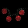 4 In. 36-Light LED Red Tinsel Wire Ornaments (4-Pieces)-NL11-1R036-A 202938538