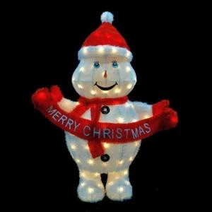 42 In. H Pre-Lit Clear Mini Light Merry Christmas Snowman-56667075X 204475713 1 42 In. H Pre-Lit Clear Mini Light Merry Christmas Snowman-56667075X 204475713
