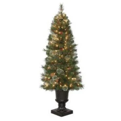 4.5 Ft. Pre-Lit LED Alexander Fir Artificial Christmas Potted Tree X 263 Tips, 150 UL Indoor/Outdoor Warm White Lights-TV46M5311L02 206795400