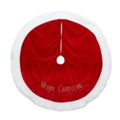 48 In. Embroidered Velvet Tree Skirt-2481633-1ZSAHC 205187682