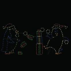 49 In. Pro-Line LED Wire Decor Penguins Playing Scene-96573_MP1 206949312