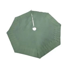 58 In. Non-Woven Felt Leaf Motif Border White Christmas Tree Skirt-SIM-P4404 207046160 1 58 In. Non-Woven Felt Leaf Motif Border White Christmas Tree Skirt-SIM-P4404 207046160