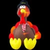 6 Ft. Airblown Lighted Sitting Turkey-25663X 202860813