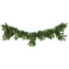6 Ft. Syracuse Cashmere Berry Artificial Mantel Garland With 70 Clear Lights-BOWOTHD171H 205983466