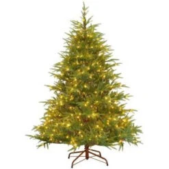 6.5 Ft. Feel-Real Fraser Grande Artificial Christmas Tree With 550 Clear Lights-PEFG4-308-65 205983493