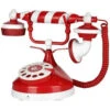 6.50 In. Santa's Christmas Candy Stripe Telephone-38396 206950385