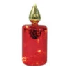 7 In. Mercury Glass LED Color Changing Glass Candle In Red-45-900-13 204635169