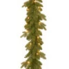 9 Ft. Avalon Spruce Garland With Clear Lights-PEAV7-300-9A-1 300330522