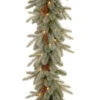 9 Ft. Frosted Arctic Spruce Garland With Clear Lights-PEFA1-307-9B-1 300330559