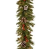 9 Ft. Frosted Berry Garland With Clear Lights-FRB-9GLO-1 300330554