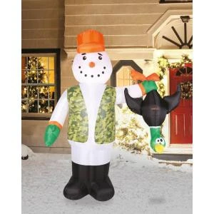 Airflowz 7 Ft. Inflatable Hunting Snowman-73501 206996193 1 Airflowz 7 Ft. Inflatable Hunting Snowman-73501 206996193