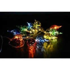 Alpine 10-Light Multi-Color Teardrop Bulbs With Light String-EUT102MC-10 207140329