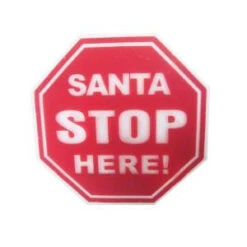 Alpine 14 In. Santa Sign Hanging Decoration With LED Lights-DEM152L 206212950