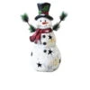 Alpine 22 In. Christmas Snowman Statuary With Black Stars-MCC302 206212954