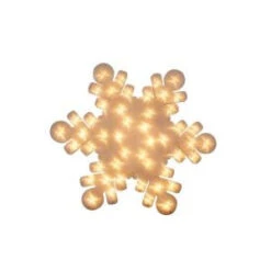 Alpine 23 In. Snowflake Indoor Hanging Decor With 48 Miniature Lights-DEM116 206212941