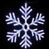 Alpine 25 In. 102-Light White LED Hanging Snowflake Decor-CAD110WT 205748911