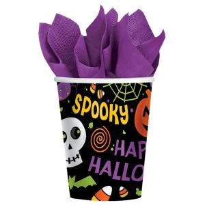 Amscan 3.75 In. Spooktacular 9 Oz. Paper Cups (50-Count, 2-Pack)-689484 300599213 1 Amscan 3.75 In. Spooktacular 9 Oz. Paper Cups (50-Count, 2-Pack)-689484 300599213