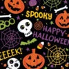 Amscan 6.5 In. X 6.5 In. Spooktacular Luncheon Napkins (125-Count)-719484 300599215