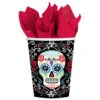 Amscan 8 In. Day Of The Dead 9 Oz. Paper Cups (18-Count, 3-Pack)-731519 300598943