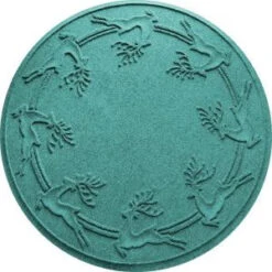 Aqua Shield Aquamarine 35 In. Round Reindeer Run Under The Tree Mat-20648633535 206317280