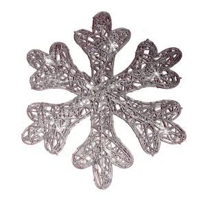 Brite Star Battery Operated 25-Light LED Spun Glitter Silver Snowflake-48-239-00 203538942 1 Brite Star Battery Operated 25-Light LED Spun Glitter Silver Snowflake-48-239-00 203538942