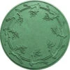 Bungalow Flooring Aqua Shield Light Green 35 In. Round Reindeer Run Under The Tree Mat-20648533535 206317270