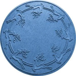Bungalow Flooring Aqua Shield Medium Blue 35 In. Round Reindeer Run Under The Tree Mat-20648563535 206317273 1 Bungalow Flooring Aqua Shield Medium Blue 35 In. Round Reindeer Run Under The Tree Mat-20648563535 206317273
