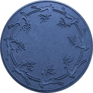 Bungalow Flooring Aqua Shield Navy 35 In. Round Reindeer Run Under The Tree Mat-20648613535 206317277 1 Bungalow Flooring Aqua Shield Navy 35 In. Round Reindeer Run Under The Tree Mat-20648613535 206317277