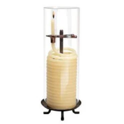 Candle By The Hour 80 Hour Coil Citronella Candle With Glass Globe-20559BCC 100652487