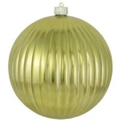Christmas By Krebs 200 Mm Gilded Gold Shatterproof Ripple Ball (Pack Of 6)-CBK30669 206461209