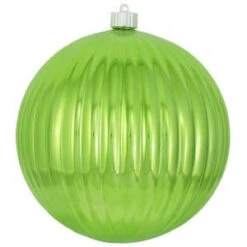 Christmas By Krebs 200 Mm Limeade Ripple Ball (Pack Of 6)-CBK30675 206214904
