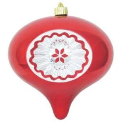 Christmas By Krebs 200 Mm Sonic Red Shatterproof Reflector Onion (Pack Of 6)-CBK40451 206461271