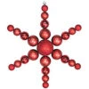 Christmas By Krebs 31 In. Red Shatterproof Star Flake Ornament-CBK30065 204510508