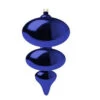 Christmas By Krebs Azure Blue 380 Mm Jumbo Shatterproof Finial (Pack Of 4)-CBK26120 203479023