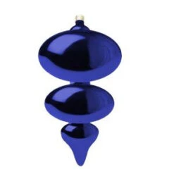 Christmas By Krebs Azure Blue 380 Mm Jumbo Shatterproof Finial (Pack Of 4)-CBK26120 203479023