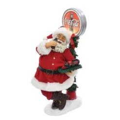 Coca-Cola 14 In. Santa With LED Light-Up Coke Sign-CC5162 300587898