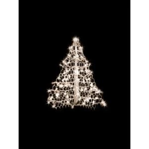 Crab Pot Trees 2 Ft. Indoor/Outdoor Pre-Lit Incandescent Artificial Christmas Tree With White Frame And 100 Clear Lights-W2W 205471363 1 Crab Pot Trees 2 Ft. Indoor/Outdoor Pre-Lit Incandescent Artificial Christmas Tree With White Frame And 100 Clear Lights-W2W 205471363