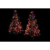 Crab Pot Trees 3 Ft. Pre-Lit Incandescent Fold Flat Outdoor-Indoor Artificial Christmas Trees With 160 Multi-Color Lights (2-Pack)-FFT-2PK-G3M 206685578
