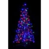 Crab Pot Trees 4 Ft. Pre-Lit LED Fold Flat Outdoor/Indoor Artificial Christmas Tree With 160 Multi-Color Lights-FFT-G4M-LED 206685552