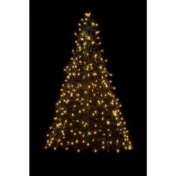 Crab Pot Trees 5 Ft. Indoor/Outdoor Pre-Lit Incandescent Artificial Christmas Tree With Green Frame And 350 Clear Lights-5GC 205471509