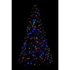 Crab Pot Trees 5 Ft. Indoor/Outdoor Pre-Lit LED Artificial Christmas Tree With Green Frame And 280 Multi-Color Lights-G5M-LED 205472019