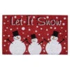 Creative Accents Snow Red 18 In. X 30 In. SuperScraper Vinyl / Coir Door Mat-33042 203576110
